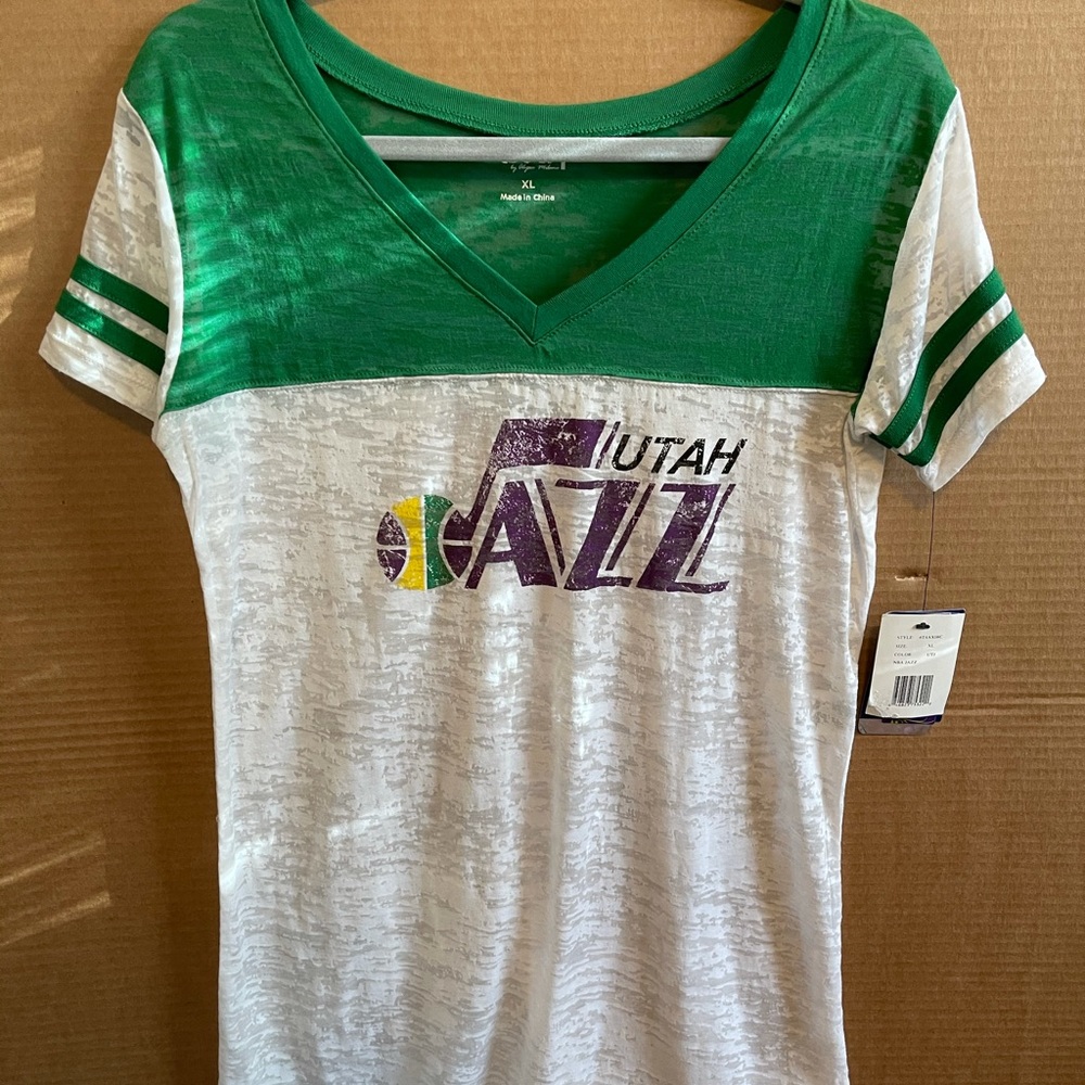 Utah Jazz Burnout T-shirt